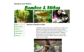 Bamboo and Shibas website