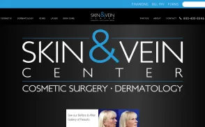 Skin And Vein Center website