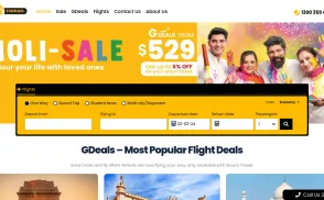 Gaura Travel Solutions website