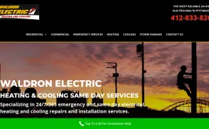 Waldron Electric, Heating & Cooling website