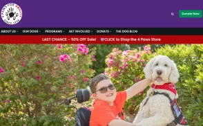 4 Paws For Ability website