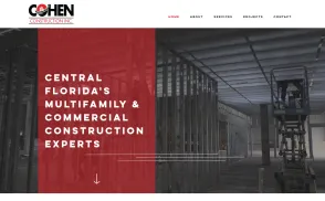 Cohen Construction website