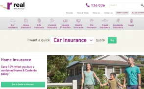 Real Insurance website