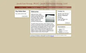 Jacob Law Group / Jacob Collection Group website