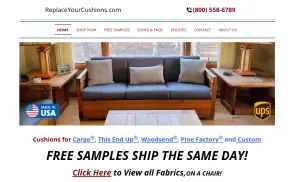 ReplaceMyCushions.com / ReplaceYourCushions.com website