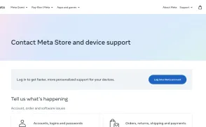Meta Store website