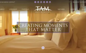 TAM Residential website