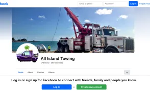 All Island Automotive Towing website