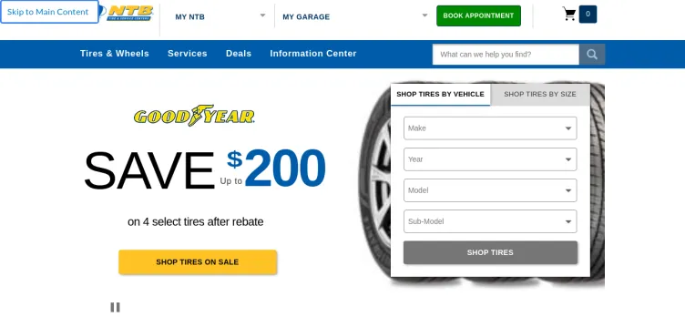 Screenshot National Tire & Battery [NTB]