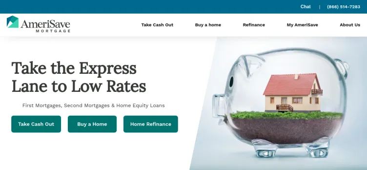 Screenshot Amerisave Mortgage