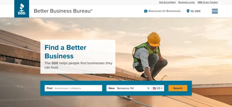 Screenshot Better Business Bureau