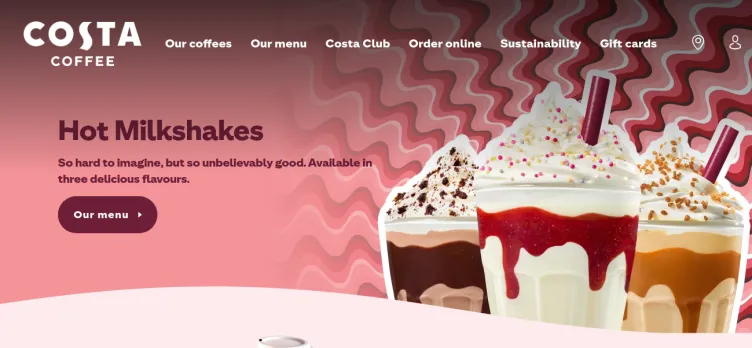 Screenshot Costa Coffee