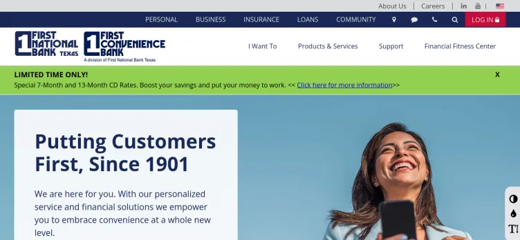 Screenshot First Convenience Bank [FCB]