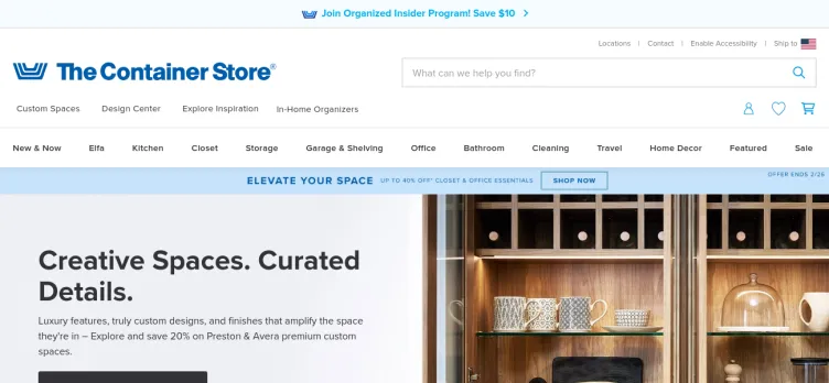 Screenshot The Container Store