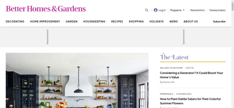 Screenshot Better Homes And Gardens