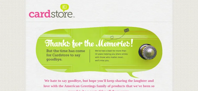 Screenshot CardStore