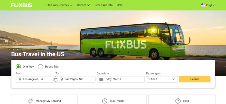 Screenshot FlixBus / FlixMobility