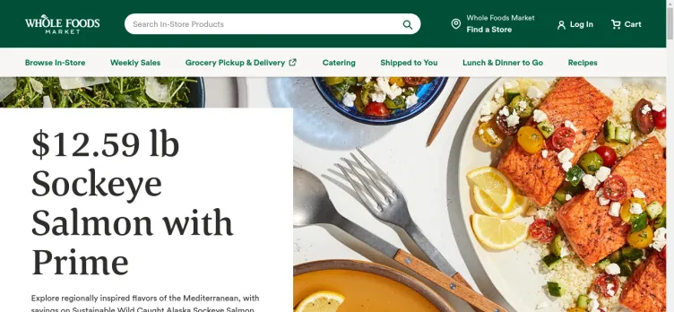 Screenshot Whole Foods Market Services
