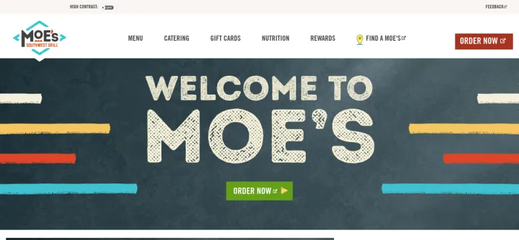 Screenshot Moe's Southwest Grill