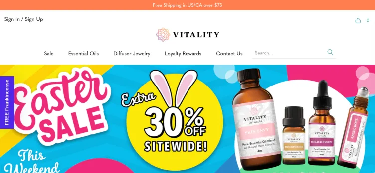 Screenshot Vitality Extracts