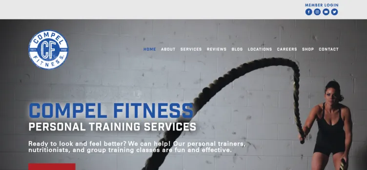 Screenshot Compel Fitness
