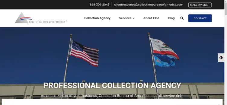 Screenshot Collection Bureau of America