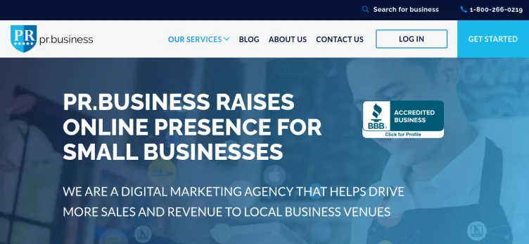 Screenshot PR.Business