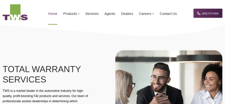 Screenshot Total Warranty Services