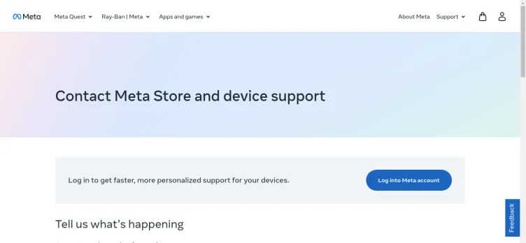 Screenshot Meta Store