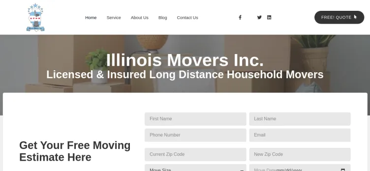 Screenshot Illinois Movers