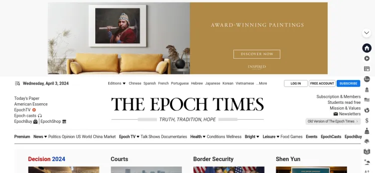 Screenshot The Epoch Times