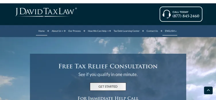 Screenshot J. David Tax Law