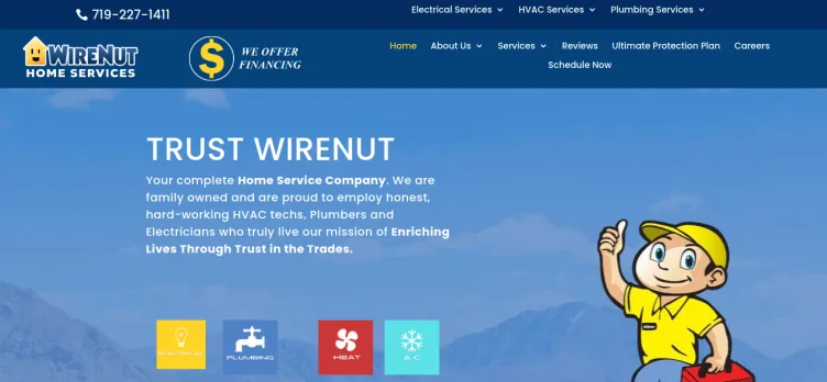 Screenshot Wirenut Home Services