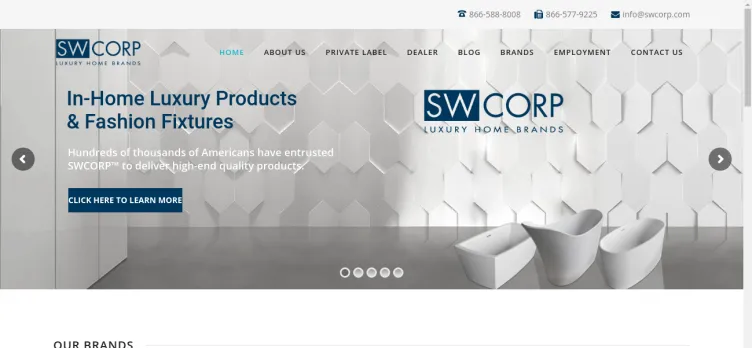 Screenshot Spa World Corporation