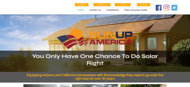 Screenshot SunUp America