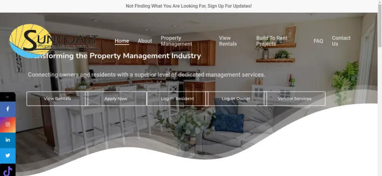 Screenshot Suncoast Property Management