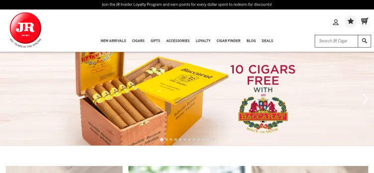 Screenshot JR Cigars