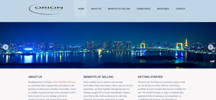 Screenshot Orion Portfolio Services