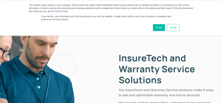 Screenshot OnPoint Warranty Solutions