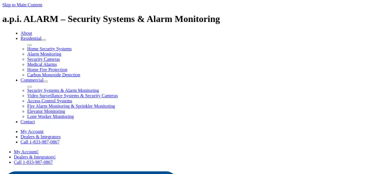 Screenshot A.P.I. Alarm