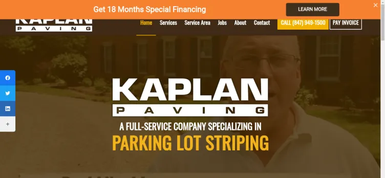 Screenshot Kaplan Paving