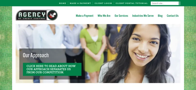 Screenshot Agency of Credit Control
