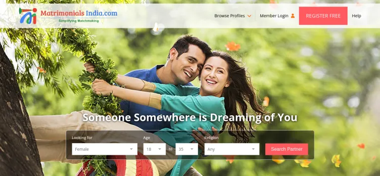 Screenshot Matrimonials India