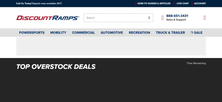 Screenshot Discount Ramps.com