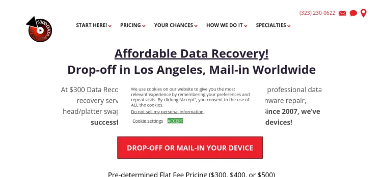 Screenshot $300 Data Recovery