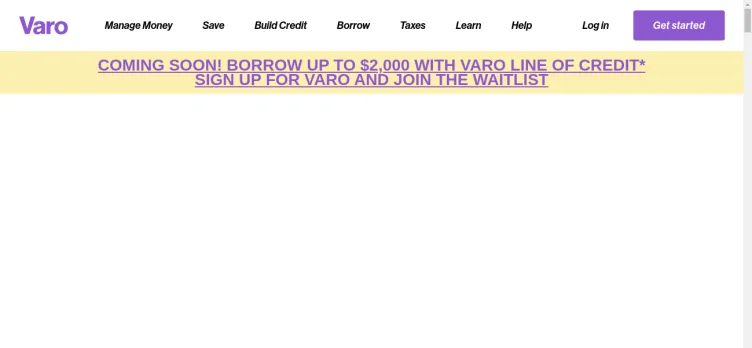 Screenshot Varo Bank