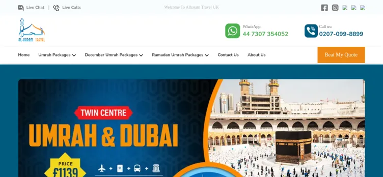 Screenshot Al Haram Travel