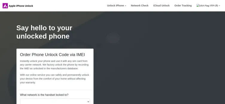 Screenshot Appleiphoneunlock.uk
