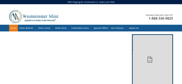 Screenshot Westminster Mint