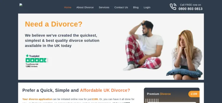 Screenshot Quickie Divorce